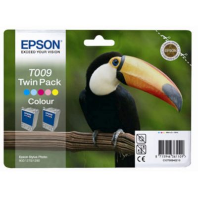 Epson Toucan T009 Ink Cartridge, Cyan, Magenta, yellow, Light Cyan, Light Magenta Twin Pack, C13T00940210